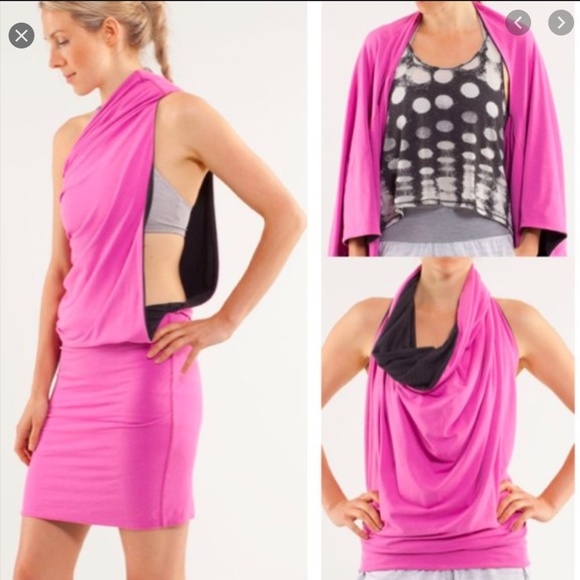 Lululemon Covers it all dress Fuchsia - Picture 2 of 4